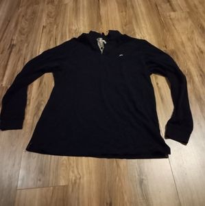 Burberry Mens Classic Fit Polo Long Sleeve Size XL Black